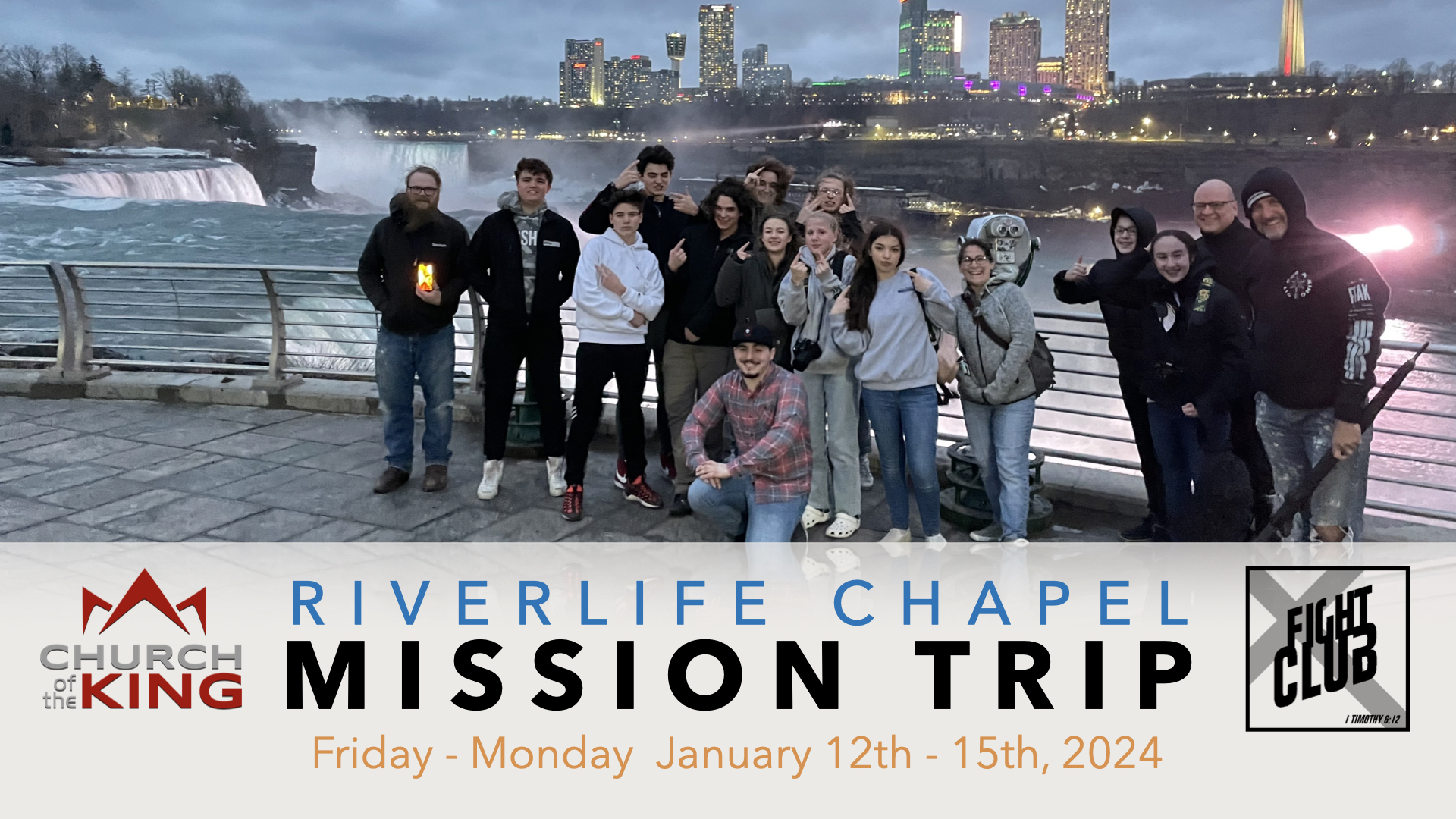 RiverLife Chapel Mission Trip - January 12-15